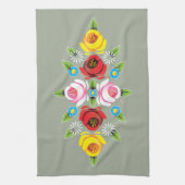 Castles - Traditionele kanaalfolkkunst Theedoek (Verticaal)