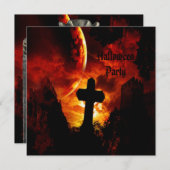 Castles & Vampire Skulls (op de rug) Halloween Par Kaart (Voorkant / Achterkant)