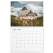 Castles Vier seizoenen sprookjesachtige muur Kalender (Mar 2026)