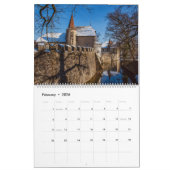 Castles Vier seizoenen sprookjesachtige muur Kalender (Feb 2026)