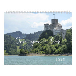 Castles Vier seizoenen sprookjesachtige muur Kalender