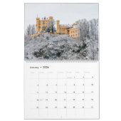 Castles Vier seizoenen sprookjesachtige muur Kalender (Jan 2026)