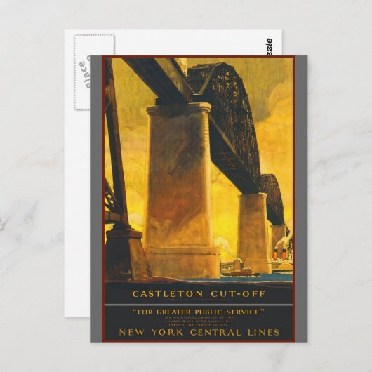 Castleton Cut-off New York Central Lines Briefkaart (Voorkant / Achterkant)