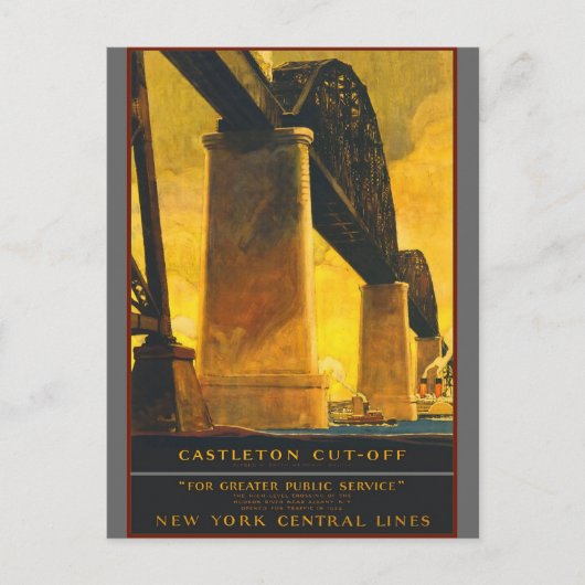 Castleton Cut-off New York Central Lines Briefkaart (Voorkant)