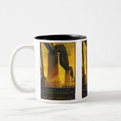 Castleton Cut-off New York Central Lines Tweekleurige Koffiemok (Links)