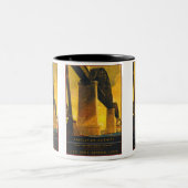 Castleton Cut-off New York Central Lines Tweekleurige Koffiemok (Center)