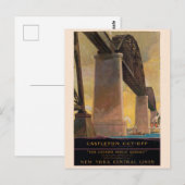 Castleton Cut-Off New York Oude Poster 1924 Briefkaart (Voorkant / Achterkant)