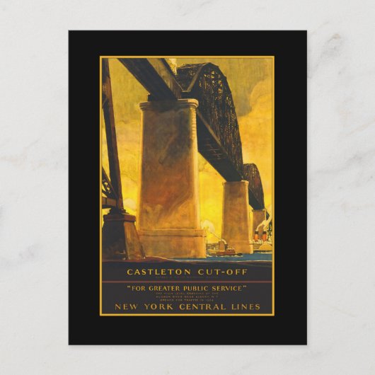 Castleton Cutoff Bridge Travel Poster op kaarten (Voorkant)