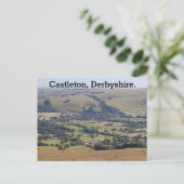 Castleton, Derbyshire. Feestdagenkaart (Staand voorkant)