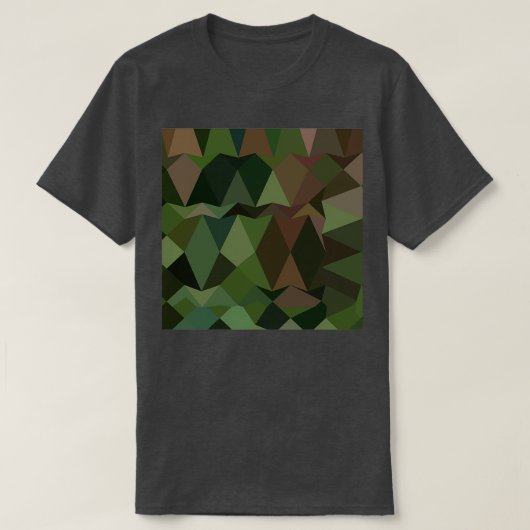 Castleton Green Abstract low Polygon Background 2 T-shirt (Design voorkant)