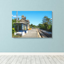 Castleton Moor Railway Station Canvas Afdruk