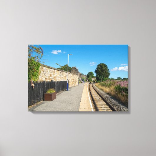 Castleton Moor Railway Station Canvas Afdruk (Voorkant)