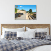 Castleton Moor Railway Station Canvas Afdruk (Insitu (Slaapkamer))