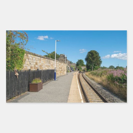 Castleton Moor Railway Station Rechthoekige Sticker (Voorkant)