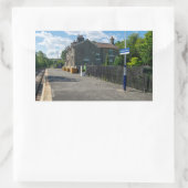 Castleton Moor Railway Station Rechthoekige Sticker (Tas)