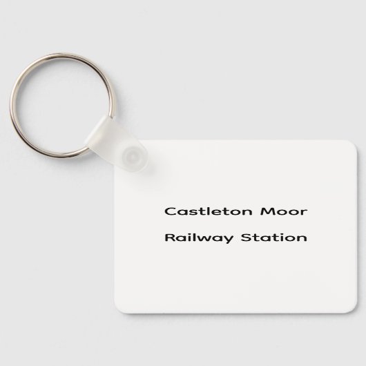 Castleton Moor Railway Station Sleutelhanger (Achterkant)