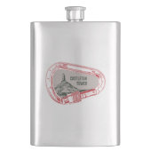 Castleton Tower, klimmer Carabiner Flacon (Voorkant)