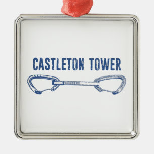 Castleton Tower klimt Quickdraw Metalen Ornament