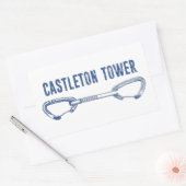 Castleton Tower klimt Quickdraw Rechthoekige Sticker (Envelop)