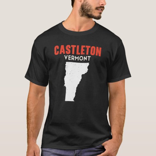 Castleton Vermont Verenigde Staten State America T T-shirt (Voorkant)