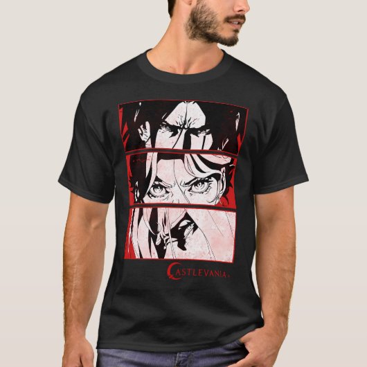 Castlevania Angry Eyes Panel T-shirt (Voorkant)