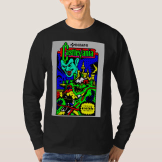 Castlevania Nes game design met 8 bits ceefax stij T-shirt