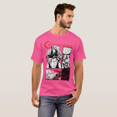 Castlevania zwart-wit strip panels t-shirt (Voorkant volledig)