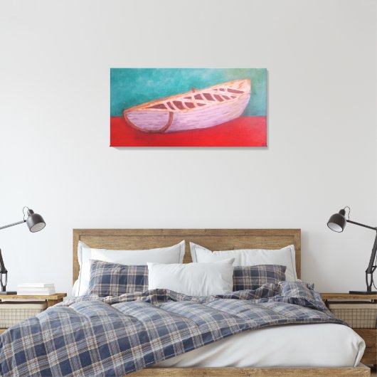 Castoff Rowboot Canvas Afdruk (Insitu (Slaapkamer))