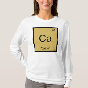 Castor Naam Chemie Element Periodiek Systeem T-shirt