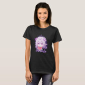 Castorice Chibi Dan Heng Marth 7e HSR Gacha Games T-shirt (Voorkant volledig)