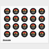 Castquatch Funny Byss Fisherman Fishing Meme Ronde Sticker (Vel)