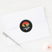 Castquatch Funny Byss Fisherman Fishing Meme Ronde Sticker (Envelop)