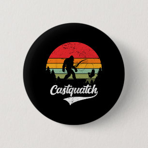 Castquatch Grappige Byss Visser Vissen Meme Ronde Button 5,7 Cm