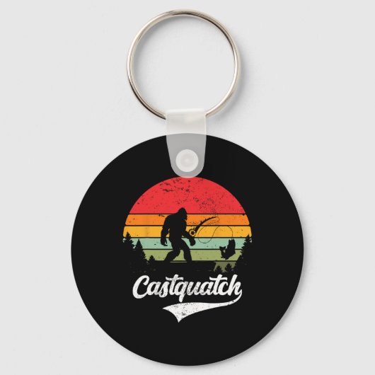 Castquatch Grappige Byss Visser Vissen Meme  Sleutelhanger (Voorkant)
