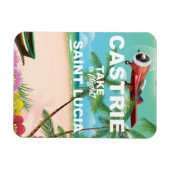 Castrie Saint Lucia vintage reisposter Magneet (Horizontaal)