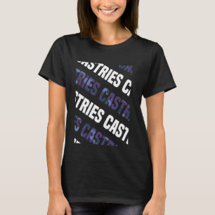 Castries Camo Pattern Paarse Camouflage T-shirt