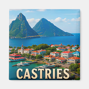 Castries Caribische haven en tropisch paradijs Magneet