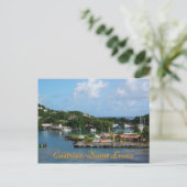 Castries, Saint Lucia Briefkaart (Staand voorkant)