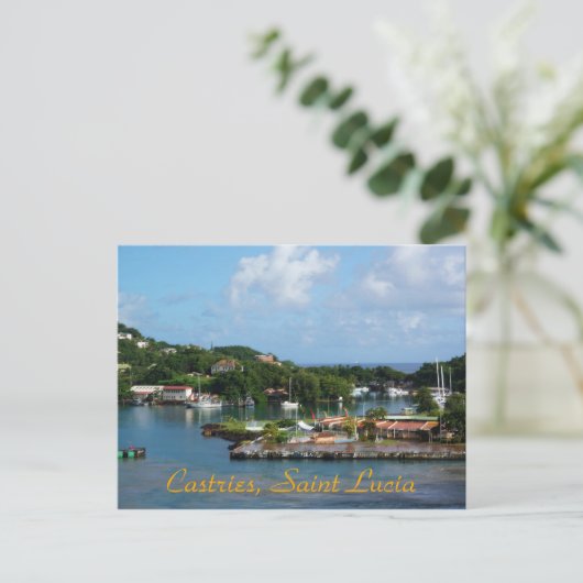 Castries, Saint Lucia Briefkaart (Staand voorkant)