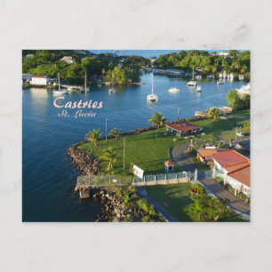 Castries Saint Lucia Caribbean Island Briefkaart