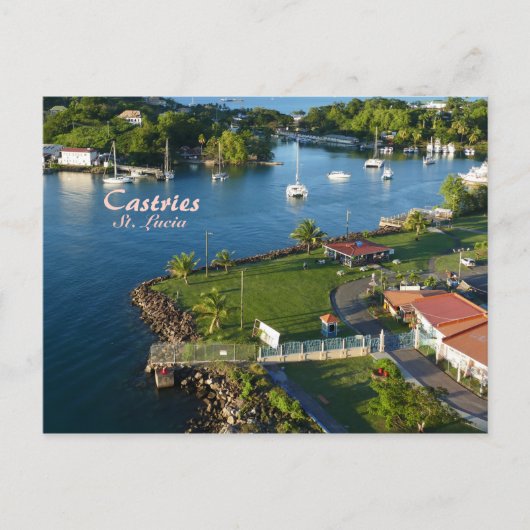 Castries Saint Lucia Caribbean Island Briefkaart (Voorkant)