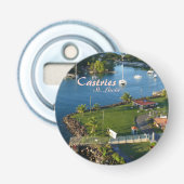Castries Saint Lucia Caribbean Island Button Flesopener (Voorkant)