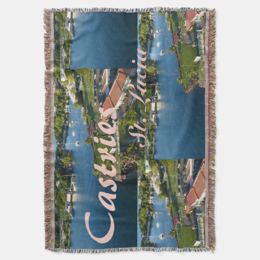 Castries Saint Lucia Caribbean Island Deken (Voorkant Verticaal)