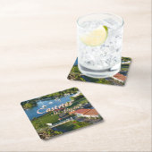 Castries Saint Lucia Caribbean Island Kartonnen Onderzetters (Insitu)