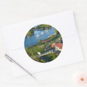 Castries Saint Lucia Caribbean Island Ronde Sticker (Envelop)