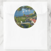 Castries Saint Lucia Caribbean Island Ronde Sticker (Tas)