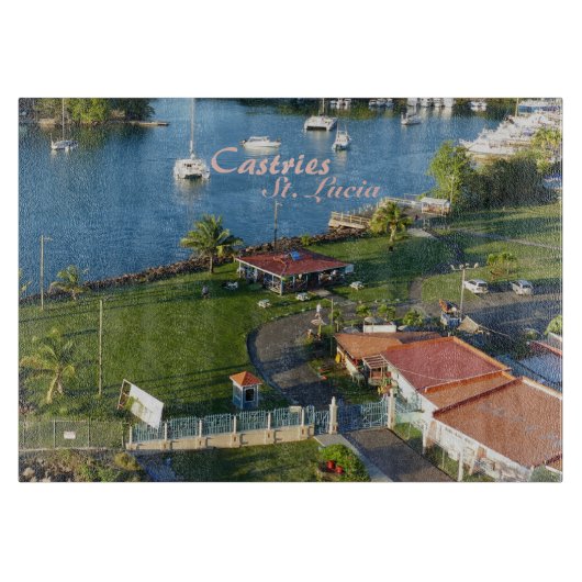 Castries Saint Lucia Caribbean Island Snijplank (Voorkant)