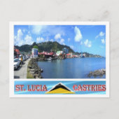 Castries - Saint Lucia - Panorama - Briefkaart (Voorkant)
