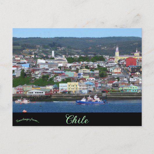 Castro Chile Briefkaart (Voorkant)