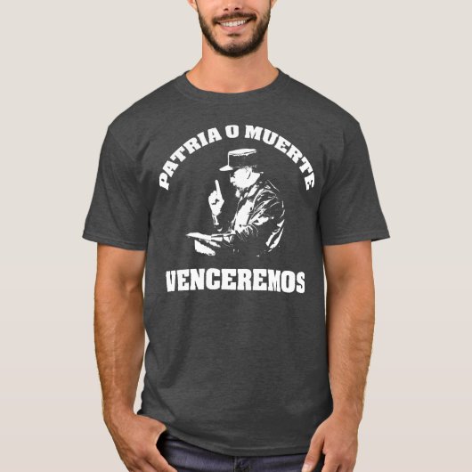 Castro Cuba Revolutie Latijns-Amerika T-shirt (Voorkant)